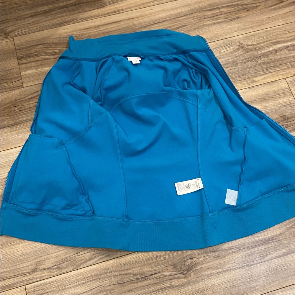 Athleta Bright Teal Athletic Hoodie - Picture 6 of 7